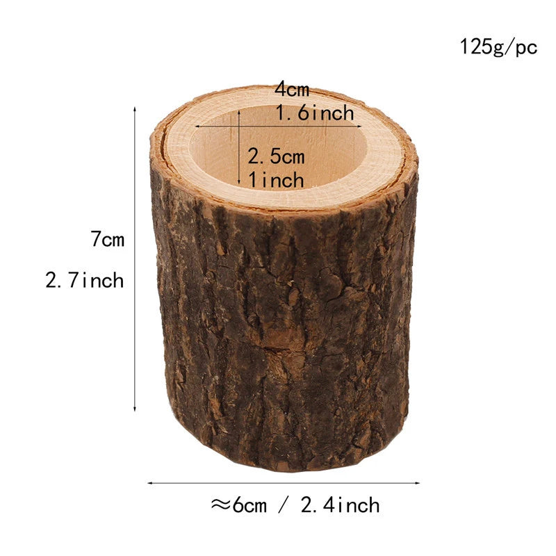 Wooden Candlestick