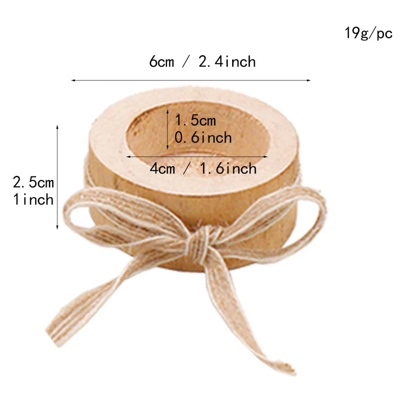Wooden Candlestick