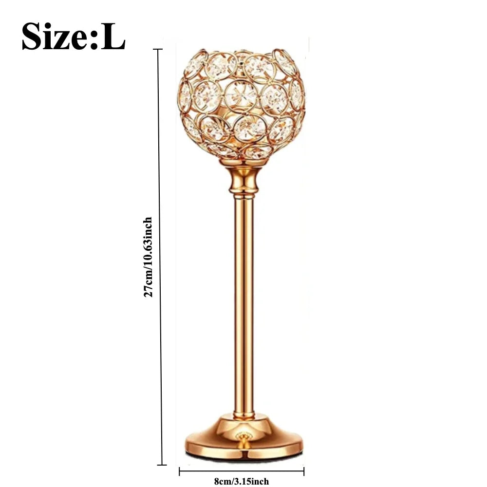 1 Pcs Crystal Candle Holders