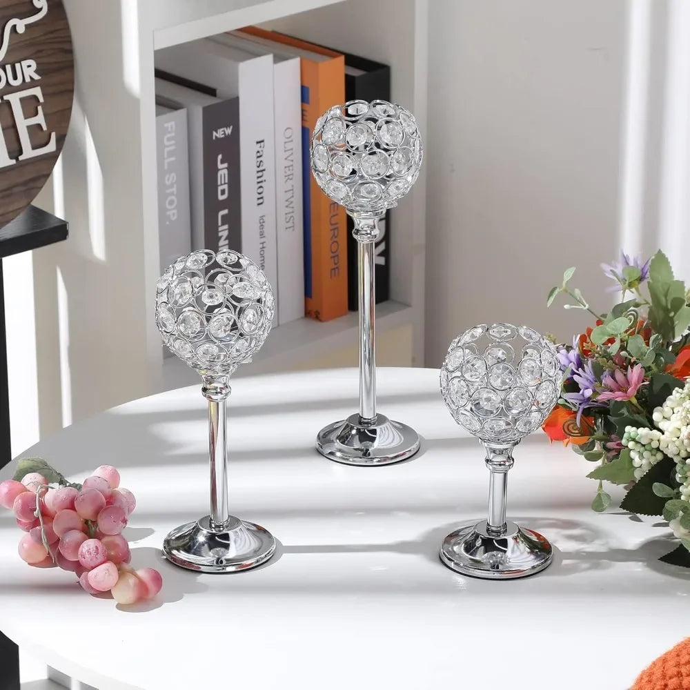 1 Pcs Crystal Candle Holders