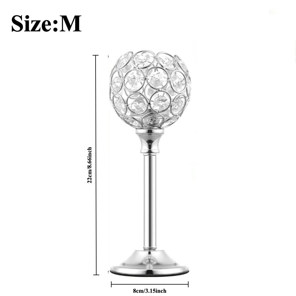 1 Pcs Crystal Candle Holders